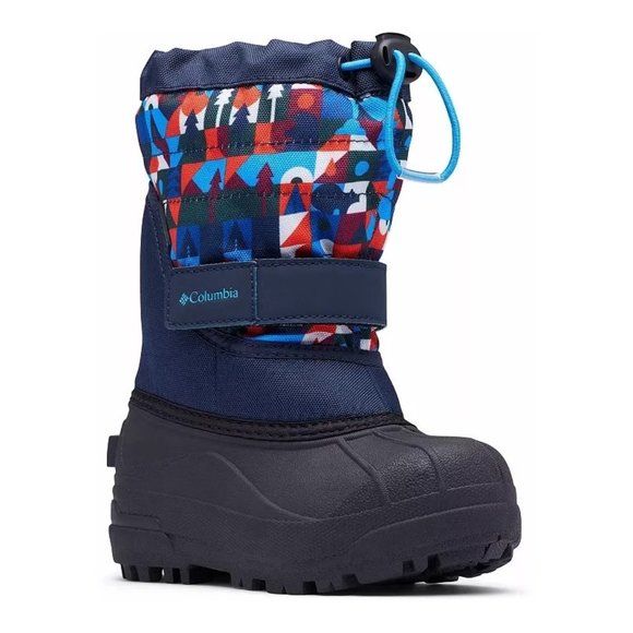 NEW!! Columbia‎ Powderbug Plus II Print Toddler Waterproof Winter Boots Size 5 - Picture 1 of 11